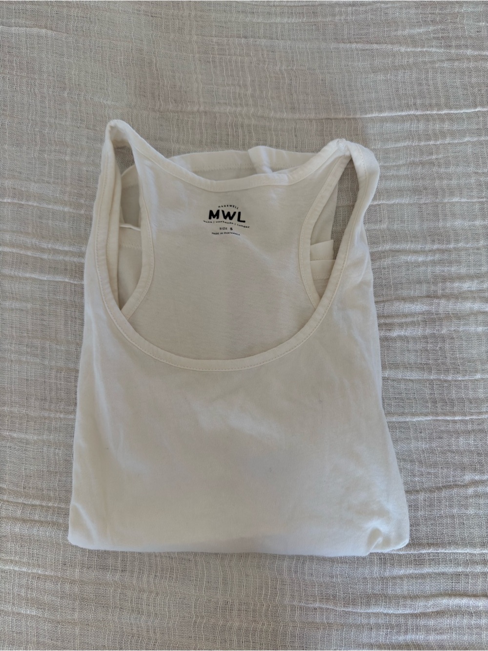 🤍 Madewell MWL White Tank Top - Size S 🌿